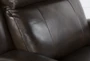 Stetson Chocolate Leather Power Recliner with Power Headrest, Lumbar & USB - Feature