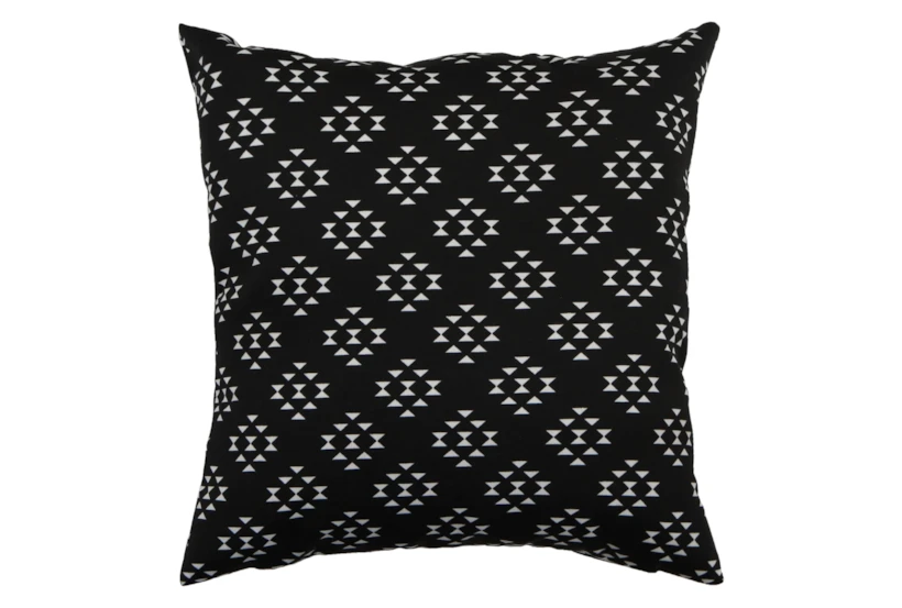 Outdoor Accent Pillow-Black Birdseye 18X18 - 360