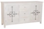 White Wash Galvanized Decal 64" Sideboard - Signature