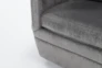 Chadwick Charcoal Swivel Accent Chair - Detail