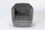 Chadwick Charcoal Swivel Accent Chair - Signature