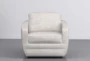 Chadwick Pearl Beige 33" Swivel Accent Chair - Signature