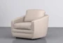 Chadwick Dove 33" Swivel Accent Chair - Side