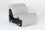 Chanel Grey Power Armless Recliner with Power Headrest - Side