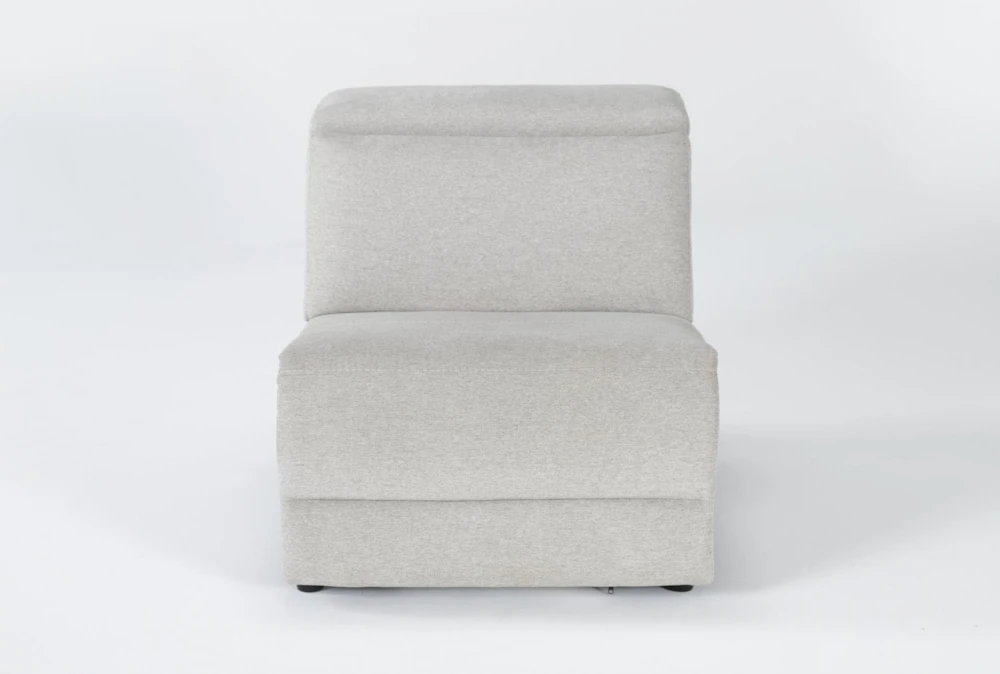 Chanel Grey Power Armless Recliner with Power Headrest