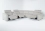 Chanel Grey 6 Piece 132" Power Reclining Sectional - Side
