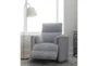 Rayna Dove Grey Power Swivel Glider Recliner with USB - Room
