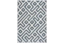 85X126 Rug-Geo Maze Denim - Signature