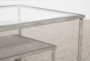 Harlow Glass Coffee Table With Storage - Detail