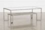 Harlow Glass Coffee Table With Storage - Signature