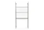 Gunmetal Wall 77" Bookcase - Front
