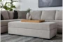 Delano Pearl Chenille 3 Piece 169" Sectional With Right Arm Facing Chaise - Room