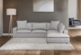 Utopia Sterling 3 Piece 123" Sectional With Right Facing Bumper Chaise - AI Room