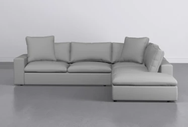 Utopia Pepper 3 Piece 123" Sectional With Right Facing Bumper Chaise