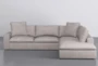Utopia Silverpine Modular 3 Piece 123" Sectional With Right Arm Facing Bumper Chaise - Signature