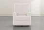Becca Ivory  Swivel Glider Recliner - Front