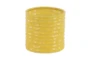 Outdoor Set Of 3 Yellow Planters  - Front