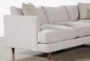 Adeline II Grey Chenille 3 Piece 109" Sectional - Detail
