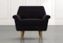 Patterson III Black Accent Chair - Front