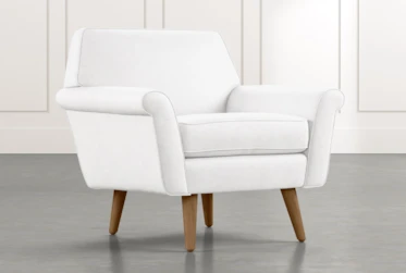 Patterson III White Accent Chair