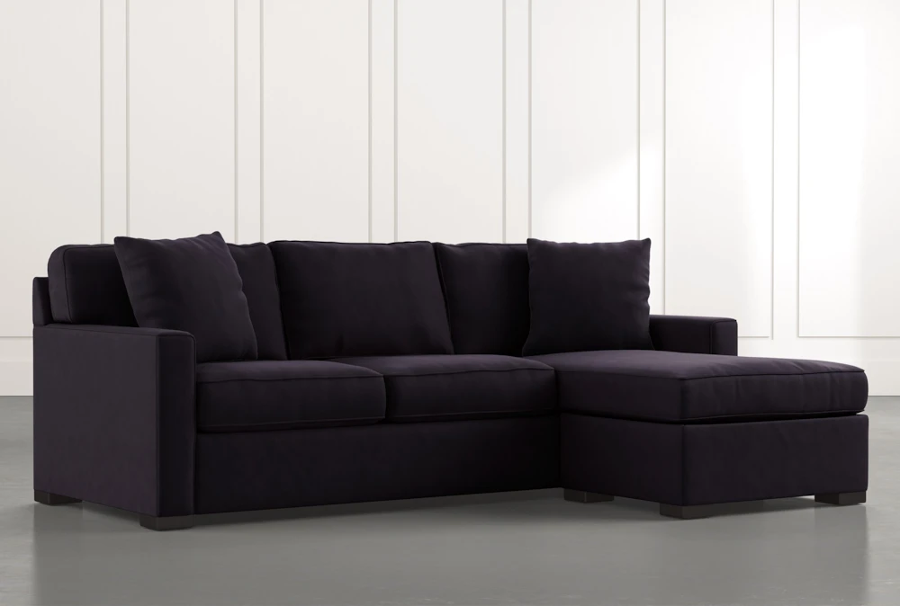 Taren Ii Black Reversible Sofa Chaise, Sofa With Chaise Storage