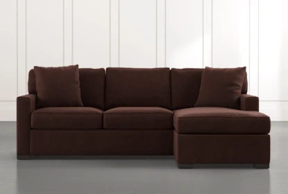Taren Ii Brown Reversible Sofa Chaise, Brown Fabric Sleeper Sofa