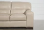 Grandin Wheat Leather 90" Sofa - Side