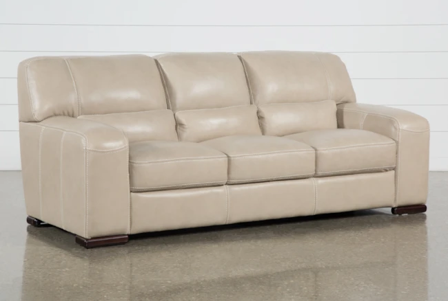 Grandin Wheat Leather 90" Sofa - 360