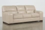Grandin Wheat Leather 90" Sofa - Signature