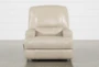 Grandin Wheat Leather Glider Recliner - Front
