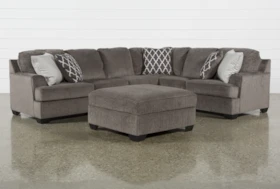 Devonwood 3 Piece Sectional with Left Arm Facing Loveseat and Ottoman