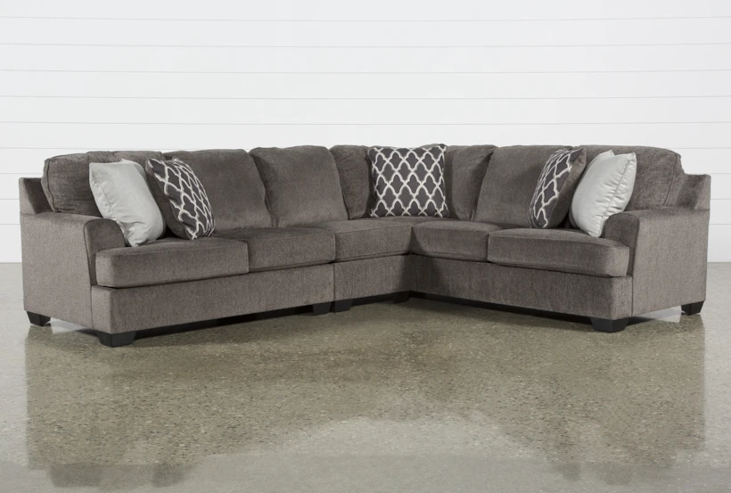 Devonwood 3 Piece 128" Sectional with Left Arm Facing Loveseat - 360