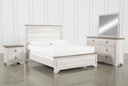 Finley Grey California King 4 Piece Bedroom Set | Living Spaces