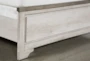 Cassie White California King Wood Panel Bed - Detail