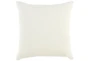 22X22 Ivory Hexagon Belgian Linen Throw Pillow - Signature