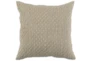 22X22 Latte Hexagon Belgian Linen Throw Pillow - Signature