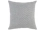 22X22 Grey Hexagon Belgian Linen Throw Pillow - Signature
