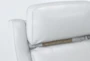 Bridget White 86" Power Reclining Sofa with Power Headrest, Lumbar & USB - Detail