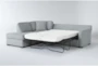 Aspen Tranquil Foam Modular 2 Piece Sleeper 108" Sectional With Left Arm Facing Armless Chaise - Side