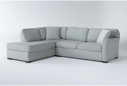 Aspen Tranquil Foam 2 Piece Sleeper 108" Sectional With Left Arm Facing Armless Chaise