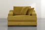 Lodge Foam Yellow Oversized Chair - Front