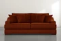 Lodge 96" Orange Velvet Sofa - Signature