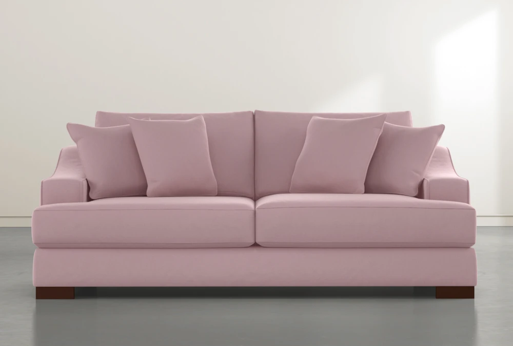 Lodge Velvet Pink 96" Sofa