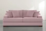 Lodge Velvet Pink 96" Sofa - Signature