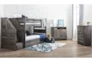 Summit Grey Twin Over Twin Bunk Bed With 2-Drawer Underbed Storage - Room