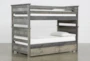 Summit Grey Twin Over Twin Bunk Bed With Trundle With Mattress - Signature