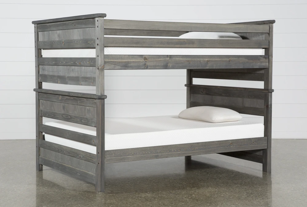 Summit Grey Full Over Full Wood Bunk Bed