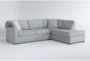 Aspen Tranquil Foam Modular 2 Piece Sleeper 108" Sectional With Right Arm Facing Armless Chaise - Signature
