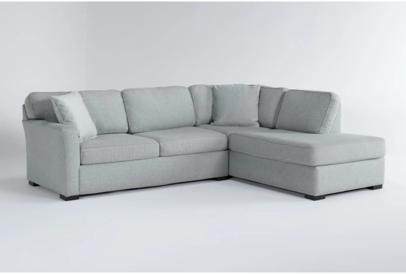 Aspen Tranquil Foam Modular 2 Piece 108" Sectional With Right Arm Facing Armless Chaise - 360