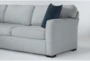 Aspen Tranquil Blue Performance Fabric Foam 108" 2 Piece Modular L-Shaped Sectional With Left Arm Facing Armless Chaise

 - Detail
